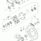KX85 Задняя ступица колеса