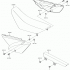 KLX110 Боковые крышки  /  крышка цепи