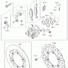KX100 (KX100FHF) Передний тормоз