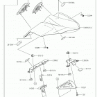 Ninja 650 (EX650KHFA) Accessory(single seat cover)