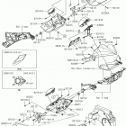 Ninja H2 (ZX1000XHF) Боковые крышки  /  крышка цепи