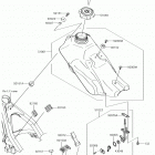 KLX140L Топливный бак