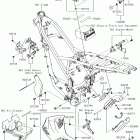 KLX150BF (KLX150FHFB) Frame fittings(fhfa  /  fhfb)