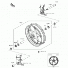 Ninja 650 ABS (EX650-KHFA) Переднее колесо
