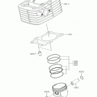 KLX150BF (KLX150FHFB) Цилиндр(ы) /  поршень