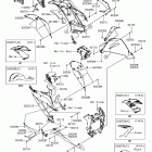 Ninja ZX-6R ABS Cowling lowers(fhf  /  fhfa)