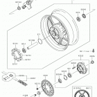 Ninja 1000 Заднее колесо  /  цепь