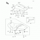 Ninja 650 ABS (EX650-KHFA) Сиденье