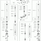Ninja 300 ABS (EX300BHFA) Передняя вилка