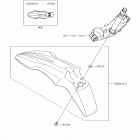 KLX150BF (KLX150FHFB) Крыло переднее