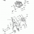 KX250F (KX252AHF) Крепление двигателя