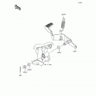Versys-X 300 ABS (KLE300-CHF) Педаль тормоза