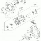 KLX150BF (KLX150FHFB) Задняя ступица колеса