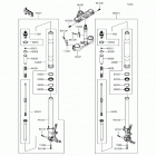 Ninja 650 ABS (EX650-KHFA) Передняя вилка