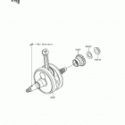 KX250F (KX252AHF) Коленвал