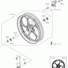 Ninja 300 (EX300AGFA) Переднее колесо