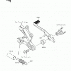 Ninja ZX-6R ABS Педаль тормоза