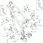 KLX150BF (KLX150FHFB) Крепление двигателя