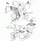 Ninja 650 ABS (EX650-KHFA) Рама ,крепежные детали