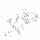 Ninja 300 ABS (EX300BHFA) Педаль тормоза