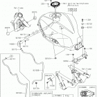 Ninja 300 (EX300AGFA) Топливный бак