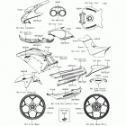 Ninja 650 ABS (EX650-KHFA) Decals(orange)(khf)