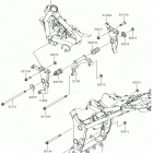 Ninja 300 (EX300AGFA) Крепление двигателя
