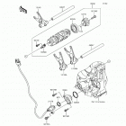 Ninja 650 ABS (EX650-KHFA) Шестерни   /  вилки переключения