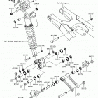 KX250F (KX252AHF) Задняя подвеска
