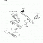 Ninja ZX-6R Педаль тормоза