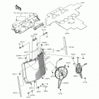 Ninja 650 ABS (EX650-KHFA) Радиатор