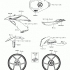 Ninja ZX-6R ABS Decals(white)(fhf)
