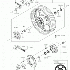 Ninja 300 ABS (EX300BHFA) Заднее колесо  /  цепь
