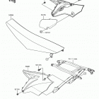 KX250F (KX252AHF) Боковые обтекатели