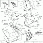 Ninja 300 (EX300AGFA) Обтекатель нижний