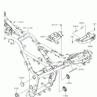 Ninja 300 ABS (EX300BHFA) Рама ,крепежные детали