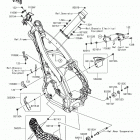 KX250F (KX252AHF) Рама ,крепежные детали