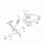Ninja 300 (EX300AGFA) Педаль тормоза