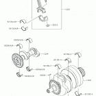 Ninja 300 ABS (EX300BHFA) Коленвал