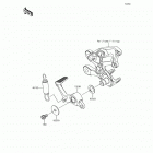 Ninja 650 ABS (EX650-KHFA) Педаль тормоза