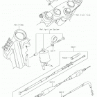 KLX140 Тросы управления