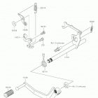 KLX110L Механизм переключения передач