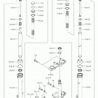 KLX110L Передняя вилка