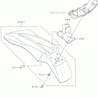 KLX230 Крыло переднее