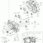KLX300R Картер двигателя