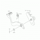 Z125 PRO Педаль тормоза