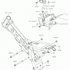 KLX110 Крепление двигателя