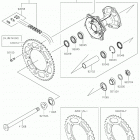 KX250 Задняя ступица колеса