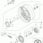 Ninja 1000SX Заднее колесо  /  цепь