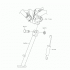 KLX140 Подножка